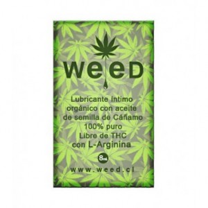 Sachet  Lubricante  Intimo  Weed  8 Ml.