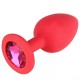 Plug  Anal  Silicona  con  Joya 